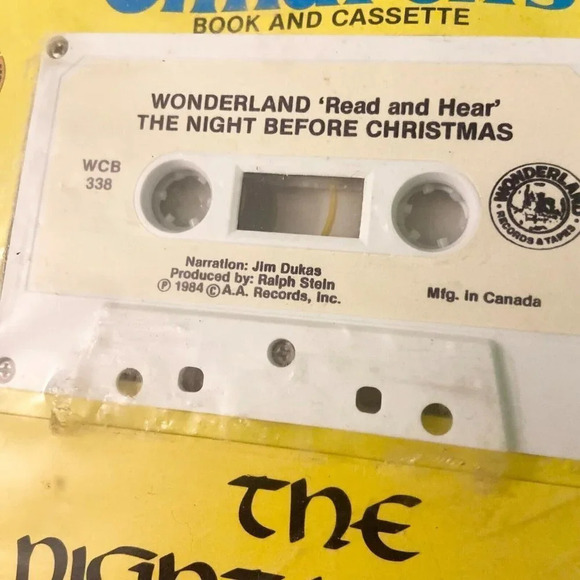Vintage 1984 The  Night Before Christmas Read Along Book Cassette Tape - Picture 5 of 11